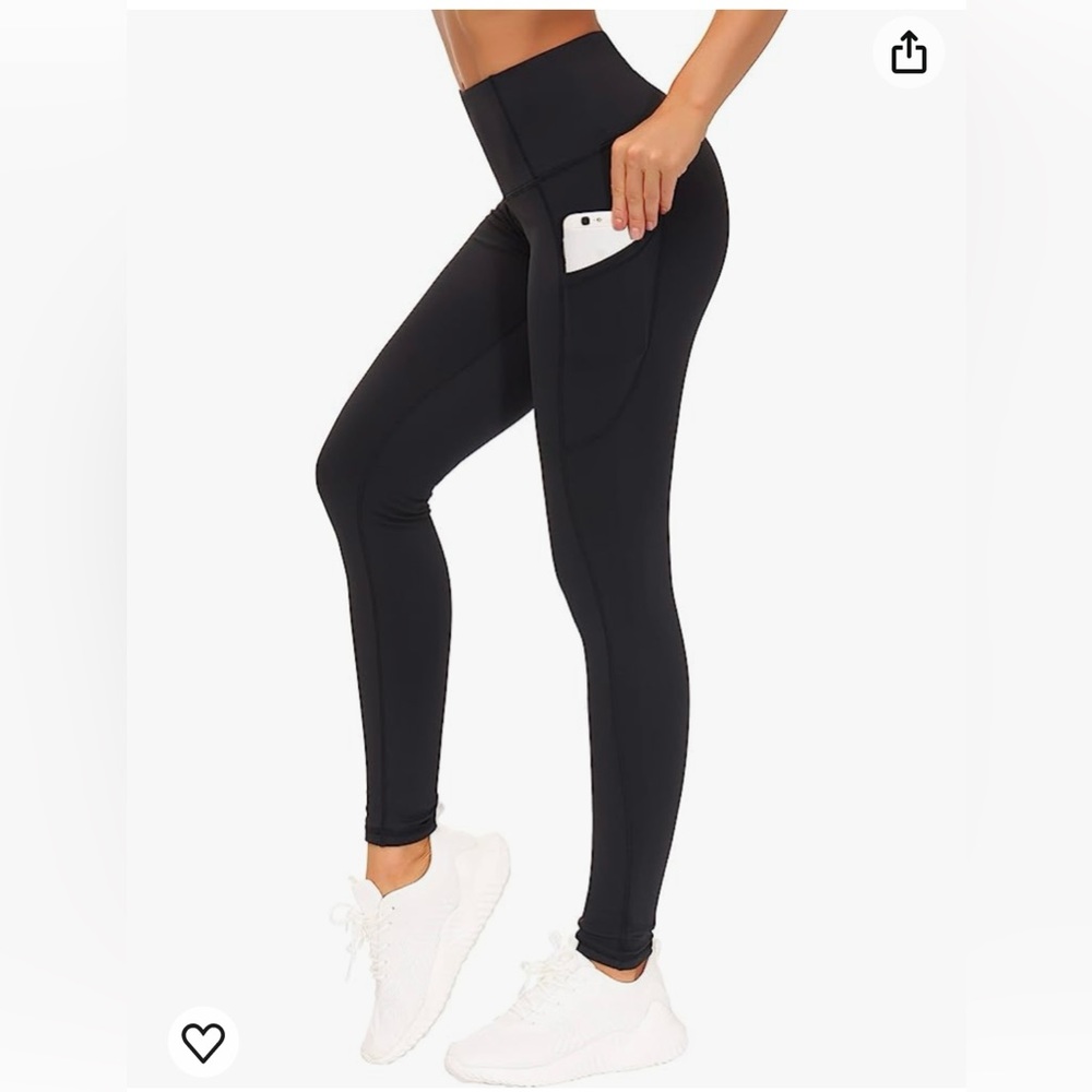 NWT THE GYM PEOPLE high waisted  women’s yoga pants with pockets tummy control